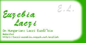 euzebia laczi business card
